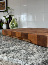 Load image into Gallery viewer, Cherry and Mahogany End Grain Cutting Board 12” x 12” x 1 1/2”