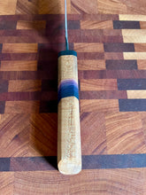Load image into Gallery viewer, 4.5” Petty knife w/ Spalted maple and purple gradient inlay