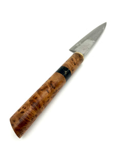 Hammered Thuya Burr Petty knife