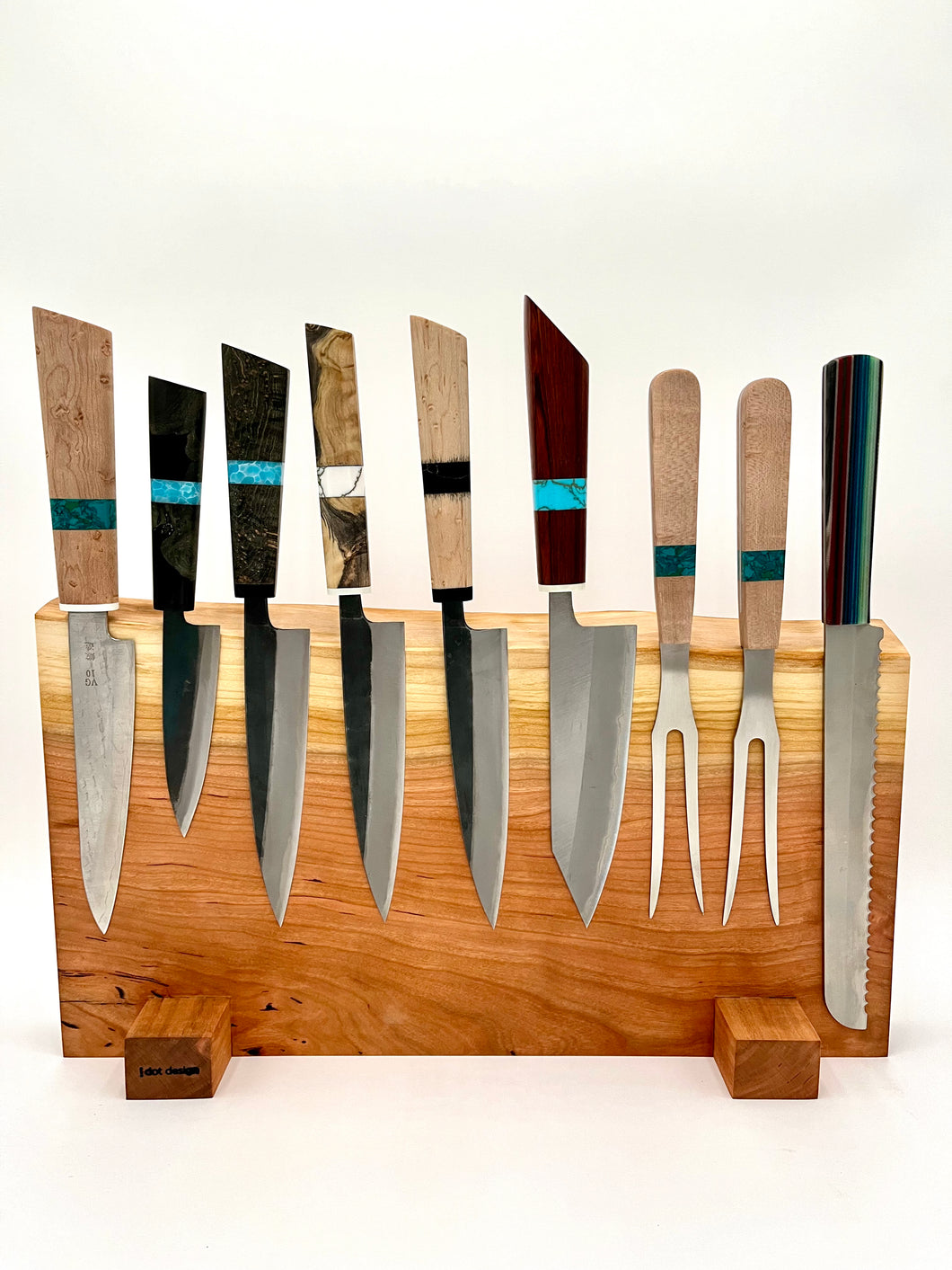 Magentic Cherry Knife block