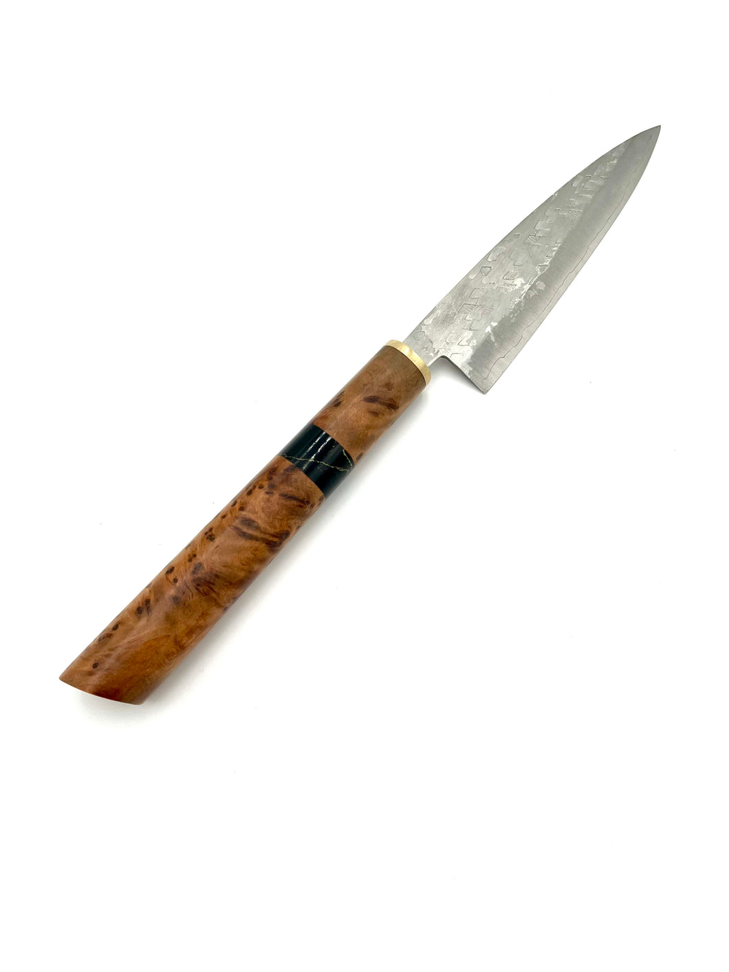 Hammered Thuya Burr Petty knife