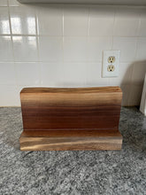 Load image into Gallery viewer, Magnetic Walnut Knife Block - 11 3/4&quot; long x 6.5&quot; tall x 3 1/2&quot; deep
