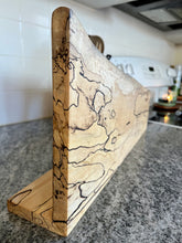 Load image into Gallery viewer, Magnetic Spalted Maple Knife Block - 20&quot; long
