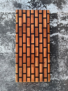 Walnut & Maple Brick End grain cutting board - 18 1/2" x 8 3/4" x 1"