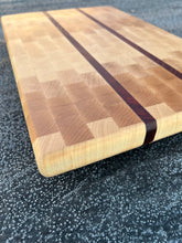 Load image into Gallery viewer, Maple &amp; Paduak End grain cutting board - 15&quot; x 9 3/4&quot; x 1 1/2&quot;
