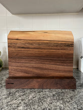 Load image into Gallery viewer, Walnut Magnetic Knife Block - 12” long
