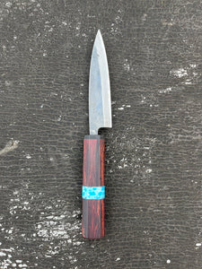 4.5” Petty knife. Mexican Kingwood (Super rare/exotic wood) and faux marble inlay