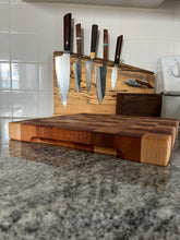Load image into Gallery viewer, Mixed Wood End Grain Cutting Board 12” x 12” x 1 1/2”

