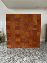 Load image into Gallery viewer, Mahogany End Grain Cutting Board 12” x 12” x 1 1/2”
